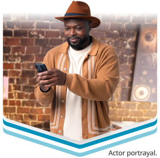 Weight loss patient checking their coverage on transparent background
